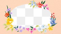 Spring flower frame desktop wallpaper, aesthetic copy space psd