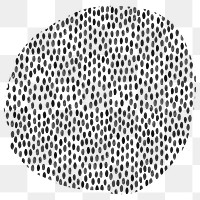 Abstract dots circle png sticker, transparent background