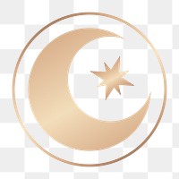 Ramada moon png sticker, transparent background 