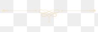 Gold flourish divider png sticker, transparent background 