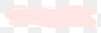 Pastel pink png brush stroke, transparent background