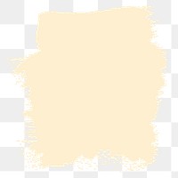 Beige brush stroke png sticker, transparent background