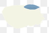 Beige organic shape png sticker, transparent background