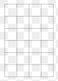 Simple grid png sticker, transparent background