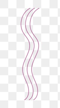 Wavy lines png sticker, transparent background