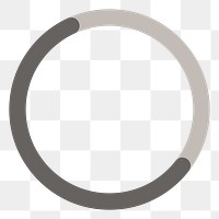 Circle graph png sticker, transparent background