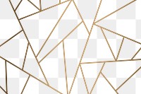 Gold pattern png gradient sticker, transparent background