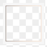 White square frame  png sticker, transparent background