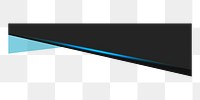Blue divider shape png sticker, business graphic, transparent background