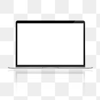 Blank laptop screen png,, transparent background