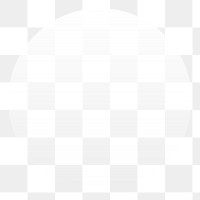 White gradient png sticker circle shape, transparent background