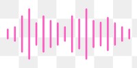 Sound wave png sticker, transparent background