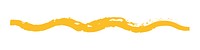 Yellow line png sticker, transparent background