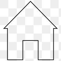 House icon png sticker, transparent background