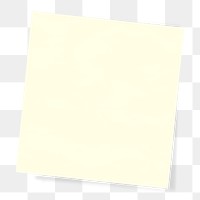 Sticky note png yellow paper sticker, transparent background