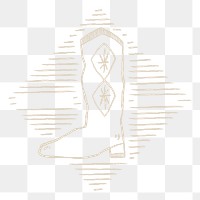 Retro cowboy boot png sticker, transparent background