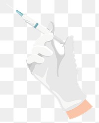 Medical syringe png illustration sticker, transparent background