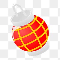 Bomb png illustration, transparent background. Free public domain CC0 image.