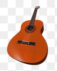 Guitar png music sticker, transparent background