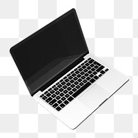 Laptop png sticker, transparent background