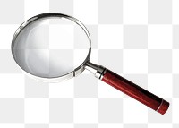 Magnifying glass png sticker, transparent background