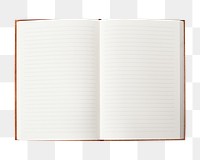 Empty notebook png sticker, transparent background