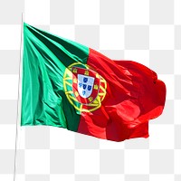 Portugal flag png sticker, transparent background 