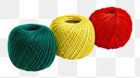 Colorful yarn png sticker, transparent background