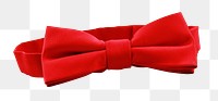 Red bow  png sticker, transparent background