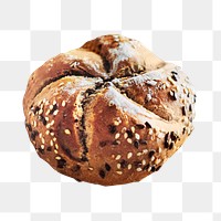 Bread pastry png sticker, transparent background