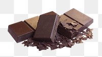 Chocolate bars  png sticker, transparent background 