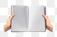 Open book  png sticker, transparent background 