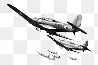 Aesthetic U.S.N. scout bombers png on transparent background.   Remastered by rawpixel