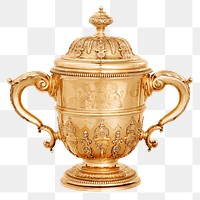 Aesthetic vintage bronze cup png on transparent background. Remixed by rawpixel.