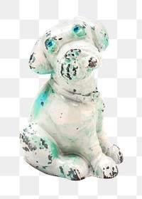 Aesthetic sitting dog figure png on transparent background.  Remastered by rawpixel