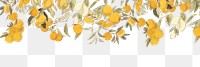 Aesthetic vintage plant border png on transparent background.  Remastered by rawpixel