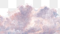 Aesthetic cloud png on transparent background. Remixed by rawpixel.