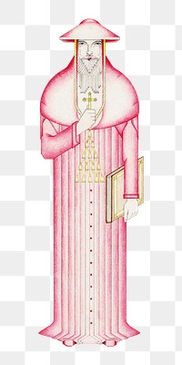 Aesthetic Saint Bonaventure png on transparent background.   Remastered by rawpixel