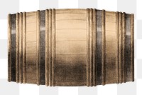 Barrel png object sticker, transparent background.  Remastered by rawpixel