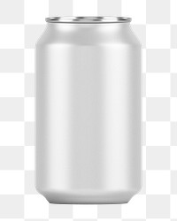 Aluminum beer can png sticker, transparent background