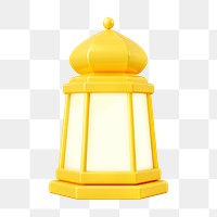 3D lantern png clipart, ramadan, religion illustration on transparent background