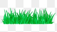 Green grass clipart png, 3d graphic, transparent background