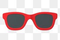 Sunglasses png sticker, accessory 3D cartoon transparent background