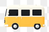 Van png sticker, transport 3D cartoon transparent background