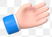 3D hand png clipart, business employment, hiring, gesture on transparent background