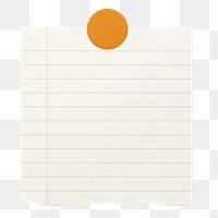 Lined sticky note png sticker, transparent background