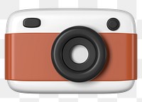 Camera roll png icon sticker, 3D rendering, transparent background