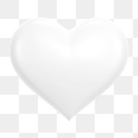 Heart, health png icon sticker, 3D rendering, transparent background