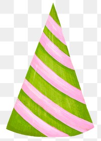 Cute party hat png sticker, transparent background