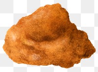 Karaage fried chicken png sticker, food illustration, transparent background